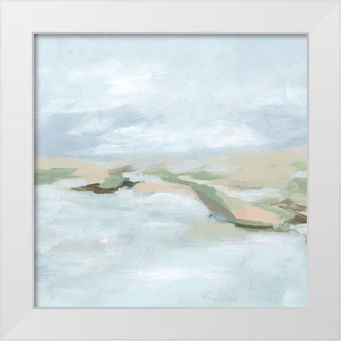 Soft Sandbar II White Modern Wood Framed Art Print by Vess, June Erica