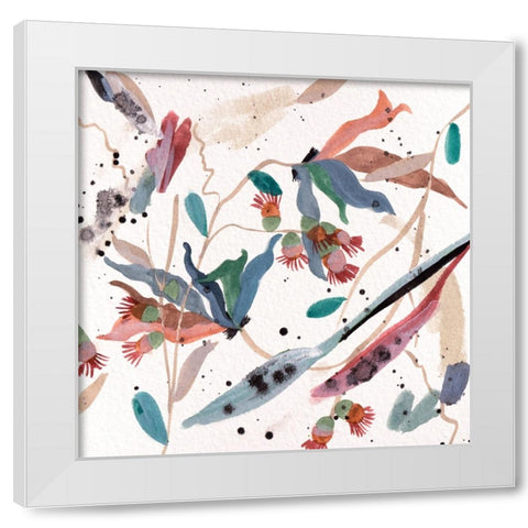 Contemporary Floral Composition III White Modern Wood Framed Art Print by Wang, Melissa