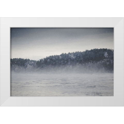 Fog and Forest White Modern Wood Framed Art Print by Curinga, Kim