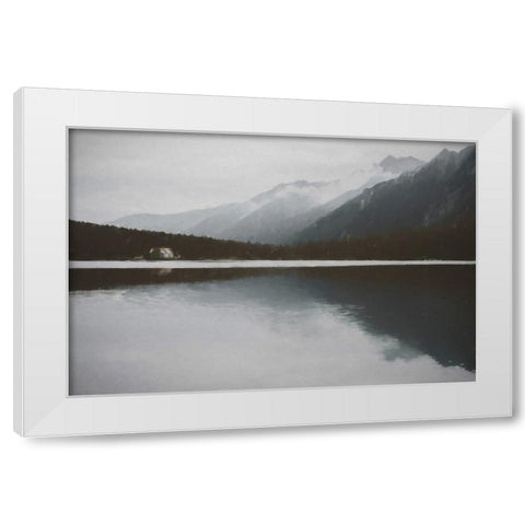 Lake Vista White Modern Wood Framed Art Print by Curinga, Kim