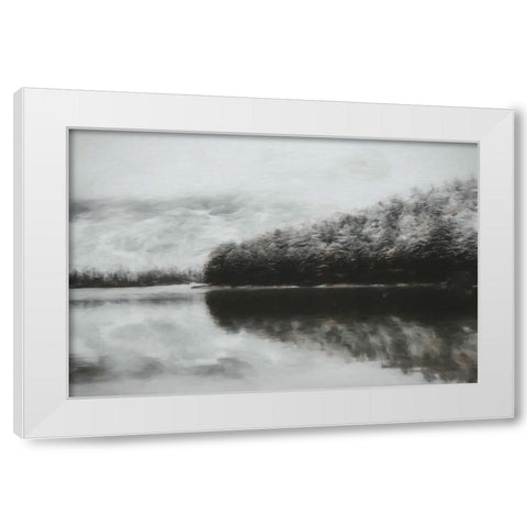 Forest Fog White Modern Wood Framed Art Print by Curinga, Kim