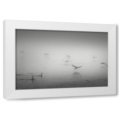 Curinga Scenes2 II White Modern Wood Framed Art Print by Curinga, Kim