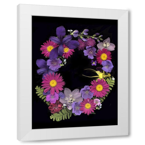 Flower Drama III White Modern Wood Framed Art Print by Stalus, Judy