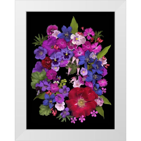 Flower Drama VIII White Modern Wood Framed Art Print by Stalus, Judy