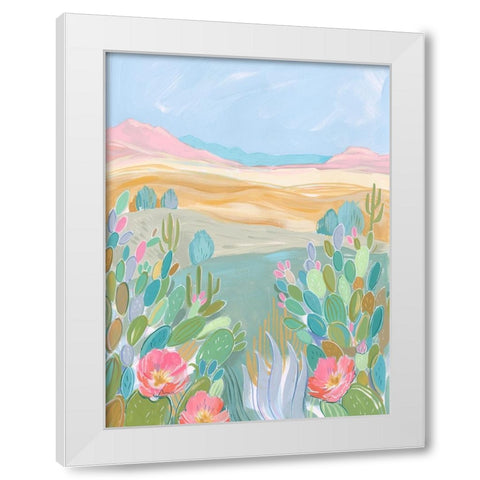 Pastel Desert I White Modern Wood Framed Art Print by Marr, Laura