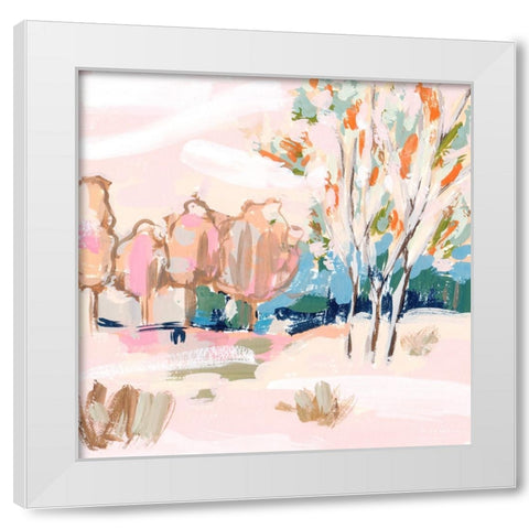 Cherry Spring IV White Modern Wood Framed Art Print by Wang, Melissa