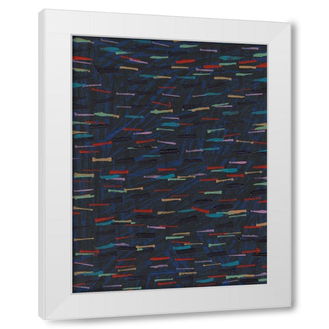 Forward II White Modern Wood Framed Art Print by Fuchs, Jodi