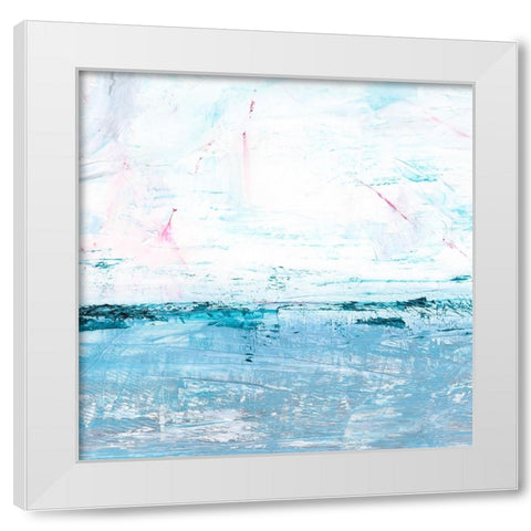 Shimmering Sea Horizon I White Modern Wood Framed Art Print by Harper, Ethan