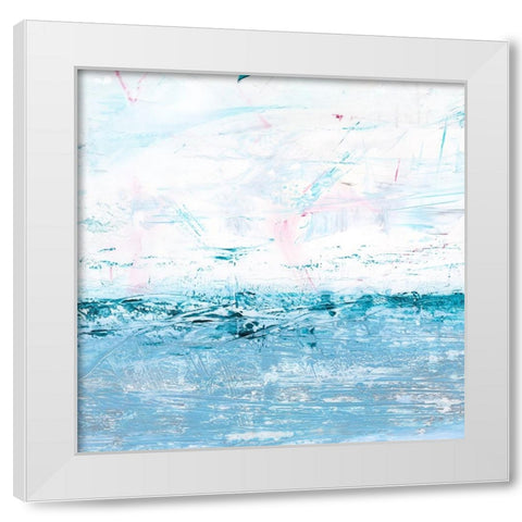 Shimmering Sea Horizon II White Modern Wood Framed Art Print by Harper, Ethan