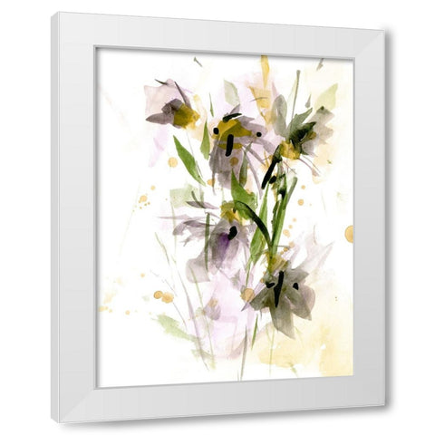 After Rain IV White Modern Wood Framed Art Print by Wang, Melissa