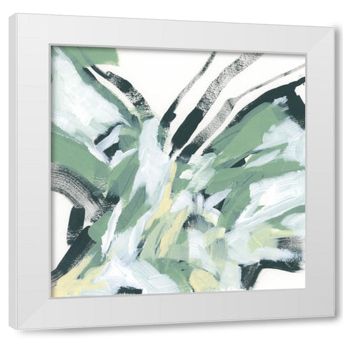 Jungle Rhythm I White Modern Wood Framed Art Print by Vess, June Erica
