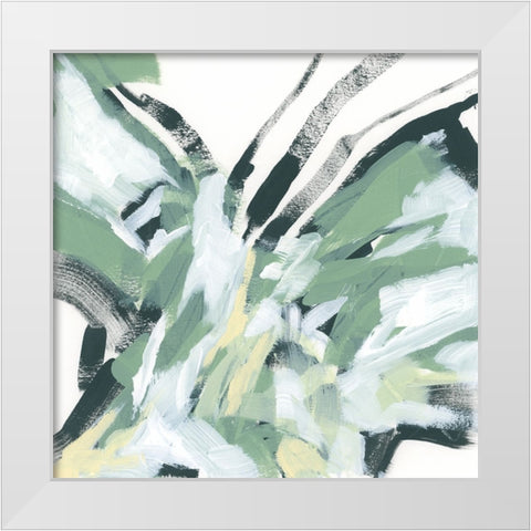 Jungle Rhythm I White Modern Wood Framed Art Print by Vess, June Erica