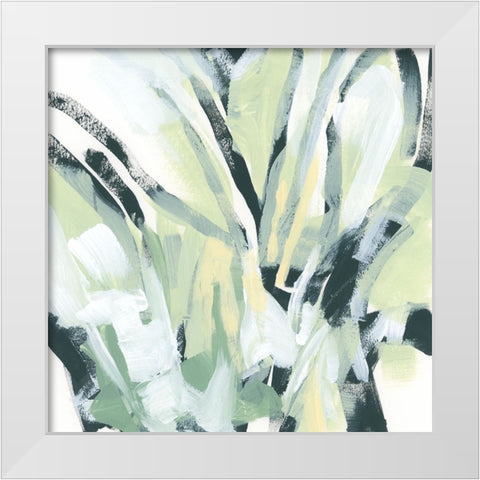 Jungle Rhythm II White Modern Wood Framed Art Print by Vess, June Erica