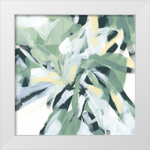 Jungle Rhythm IV White Modern Wood Framed Art Print by Vess, June Erica