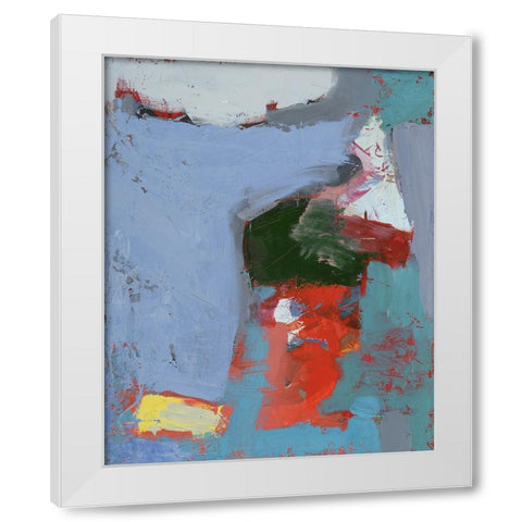 Colorful Expressionism I White Modern Wood Framed Art Print by Ferrell, Erin McGee