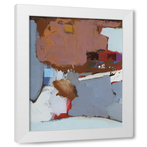 Colorful Expressionism II White Modern Wood Framed Art Print by Ferrell, Erin McGee