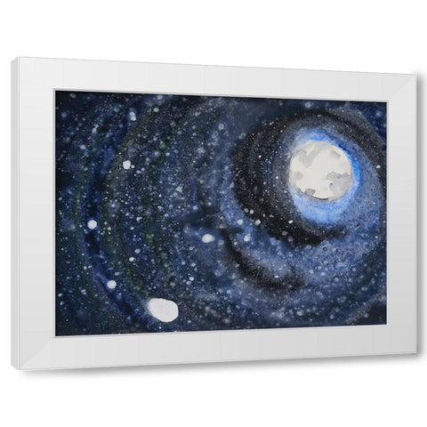 Starry Night Sky III White Modern Wood Framed Art Print by Ferrell, Erin McGee
