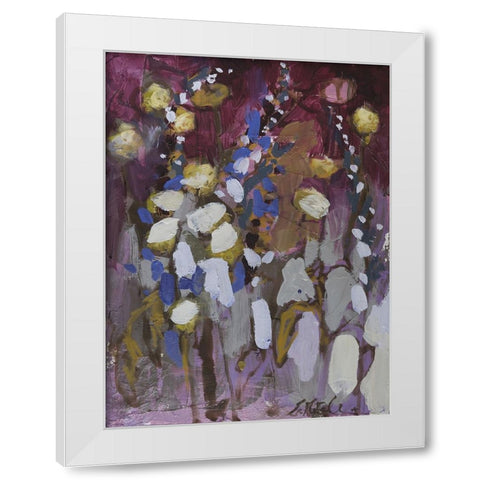 Idiosyncratic Floral  II White Modern Wood Framed Art Print by Ferrell, Erin McGee
