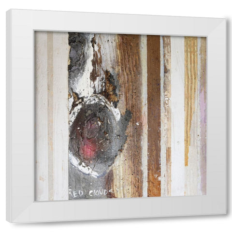 Textured Grain VI White Modern Wood Framed Art Print by Ferrell, Erin McGee