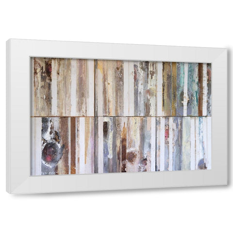 Textured Grain VII White Modern Wood Framed Art Print by Ferrell, Erin McGee