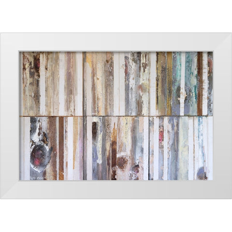 Textured Grain VII White Modern Wood Framed Art Print by Ferrell, Erin McGee