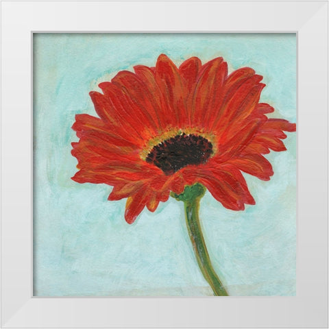 Super Daisy I White Modern Wood Framed Art Print by Fuchs, Jodi