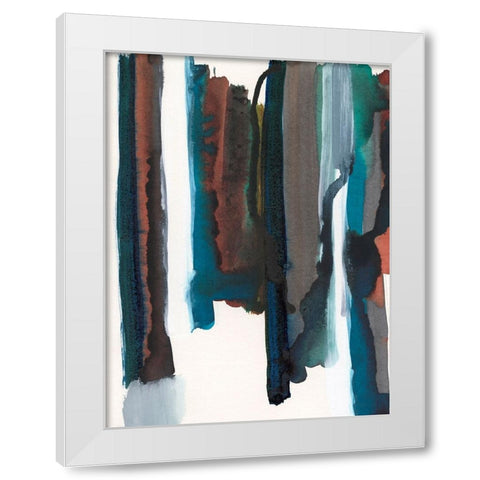 Lyrical Lines I White Modern Wood Framed Art Print by Fuchs, Jodi