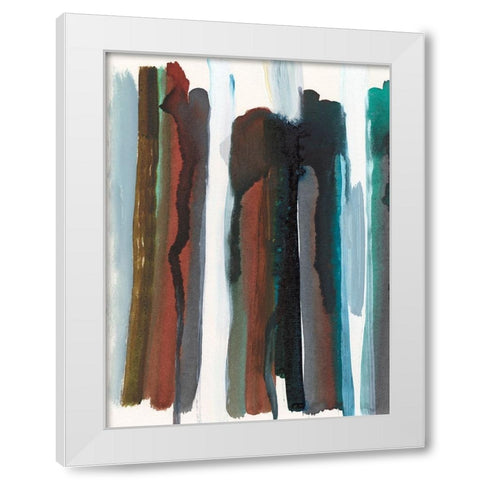 Lyrical Lines II White Modern Wood Framed Art Print by Fuchs, Jodi
