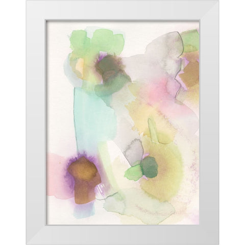 Delighted I White Modern Wood Framed Art Print by Fuchs, Jodi