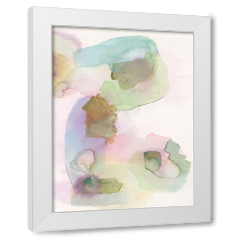 Delighted II White Modern Wood Framed Art Print by Fuchs, Jodi