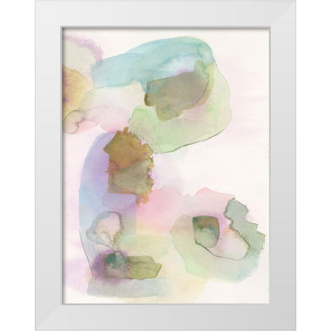 Delighted II White Modern Wood Framed Art Print by Fuchs, Jodi