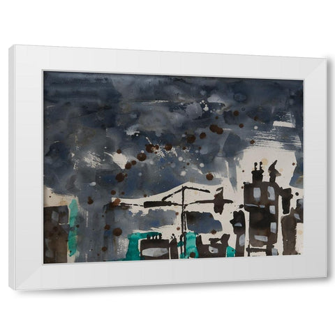 Bahrain IV White Modern Wood Framed Art Print by Ferrell, Erin McGee
