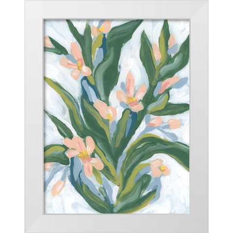 Desert Flower II White Modern Wood Framed Art Print by Vess, June Erica