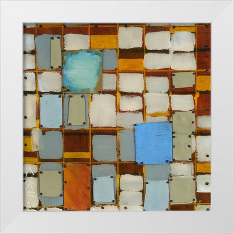 Complexity White Modern Wood Framed Art Print by Ferrell, Erin McGee