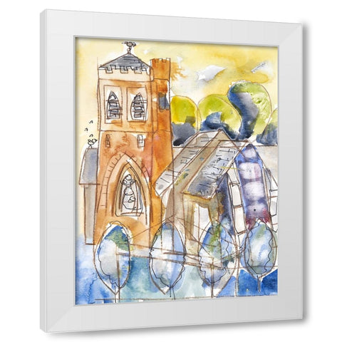 Episcopal Church of St. Mary II White Modern Wood Framed Art Print by Ferrell, Erin McGee