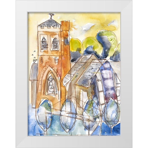 Episcopal Church of St. Mary II White Modern Wood Framed Art Print by Ferrell, Erin McGee