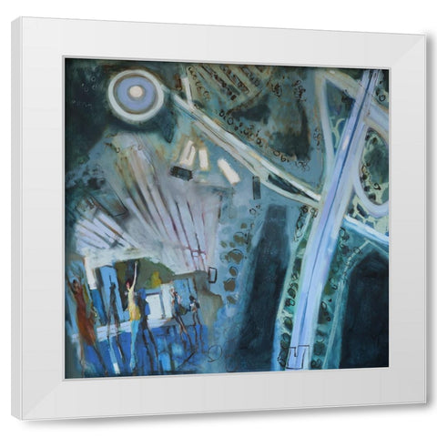 Portland Ballet White Modern Wood Framed Art Print by Ferrell, Erin McGee