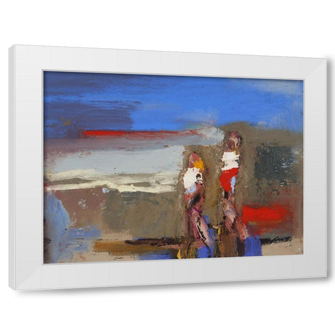 Shell Gathers IV White Modern Wood Framed Art Print by Ferrell, Erin McGee