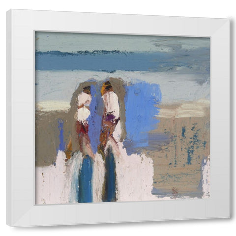 Shell Gathers VI White Modern Wood Framed Art Print by Ferrell, Erin McGee