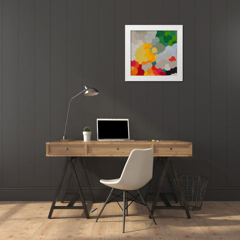 Fruit in Bowl I White Modern Wood Framed Art Print by Good, Coco