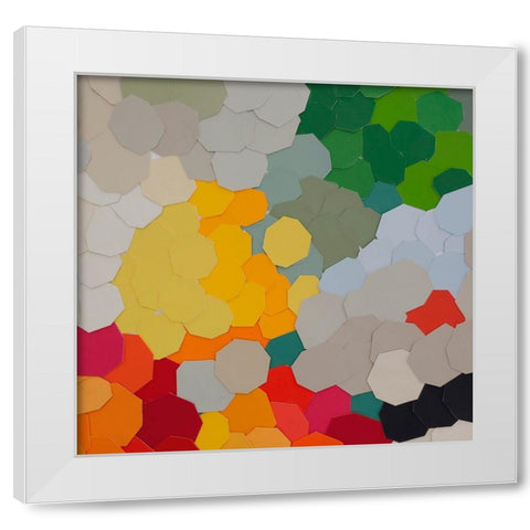 Fruit in Bowl I White Modern Wood Framed Art Print by Good, Coco