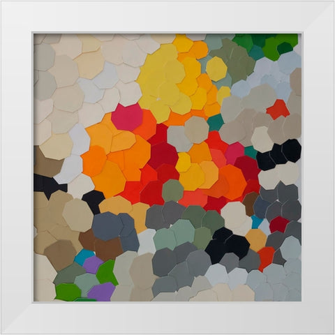 Fruit in Bowl III White Modern Wood Framed Art Print by Good, Coco
