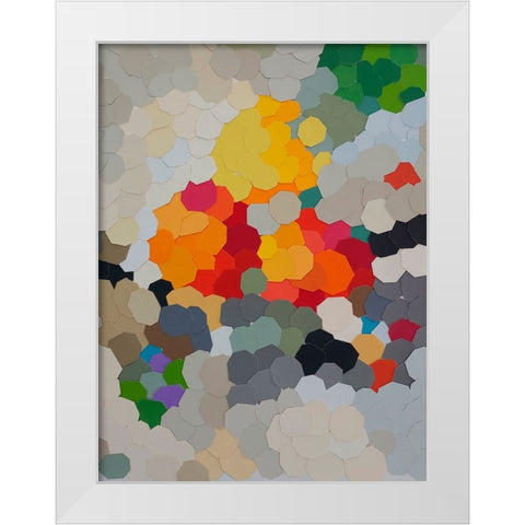 Fruit in Bowl IV White Modern Wood Framed Art Print by Good, Coco