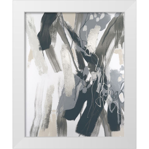 Slate Search II White Modern Wood Framed Art Print by Vess, June Erica