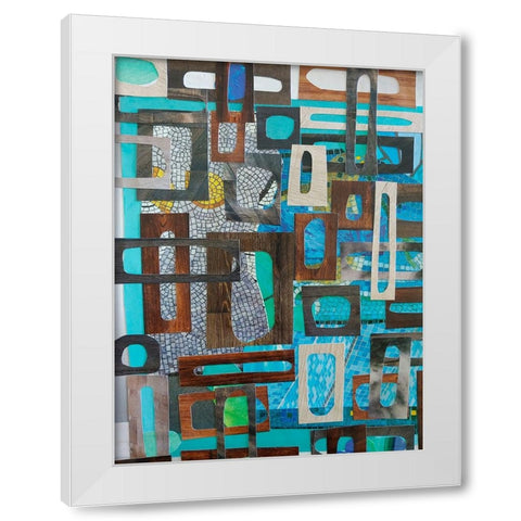 Pompeii Baths II White Modern Wood Framed Art Print by Good, Coco