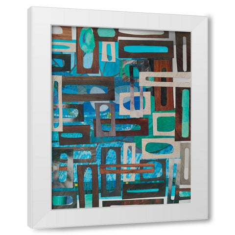 Pompeii Baths III White Modern Wood Framed Art Print by Good, Coco
