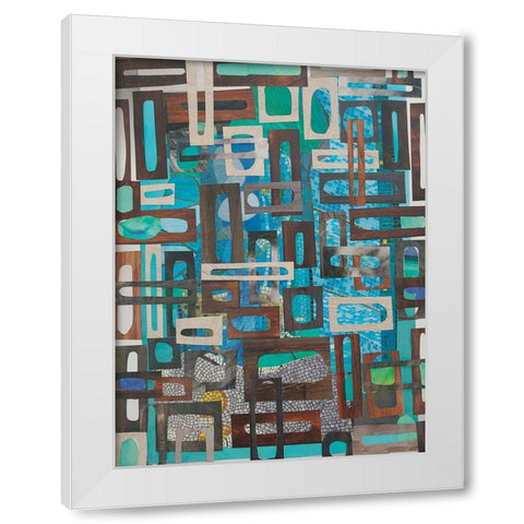 Pompeii Baths IV White Modern Wood Framed Art Print by Good, Coco