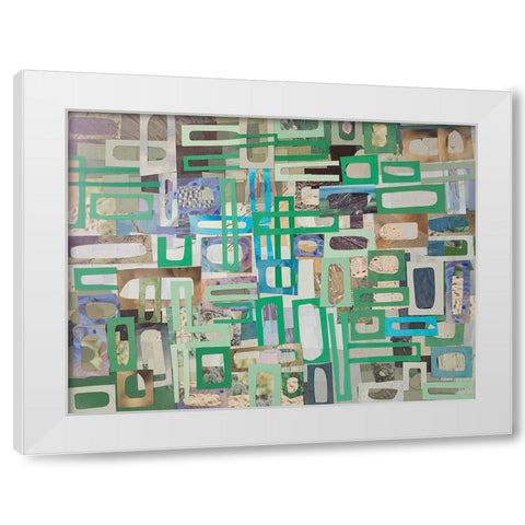 Yucatan Mayan Village III White Modern Wood Framed Art Print by Good, Coco