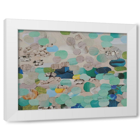 Shimmering Shoreline White Modern Wood Framed Art Print by Good, Coco