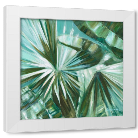 Verde Jungle White Modern Wood Framed Art Print by Wilkins, Suzanne